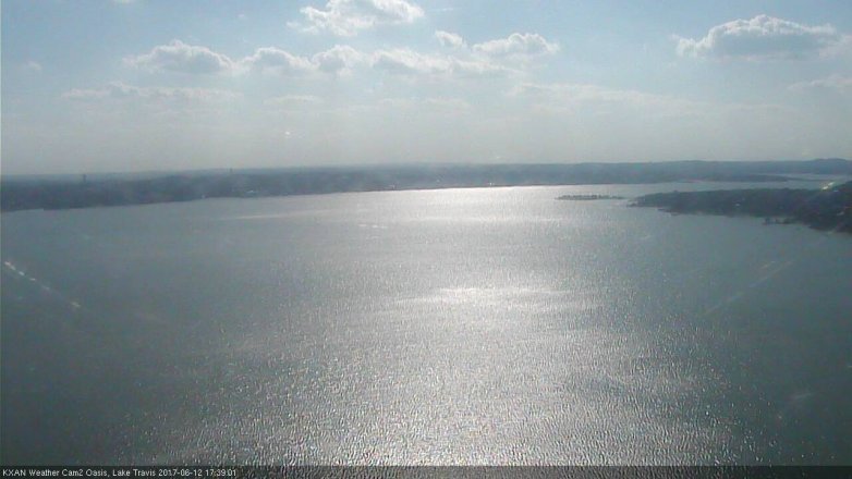 Lake Travis webcam, June 12, 2017 5:00 PM CT