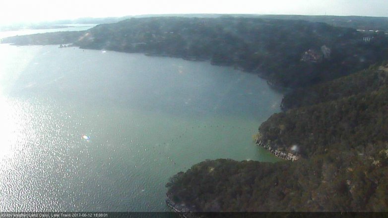 Lake Travis webcam, June 12, 2017 5:35 PM CT