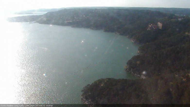 Lake Travis webcam, June 12, 2017 5:55 PM CT