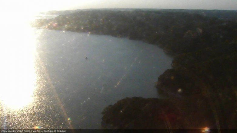 Lake Travis webcam, June 12, 2017 7:05 PM CT