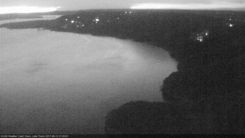 Lake Travis webcam, June 12, 2017 8:30 PM CT