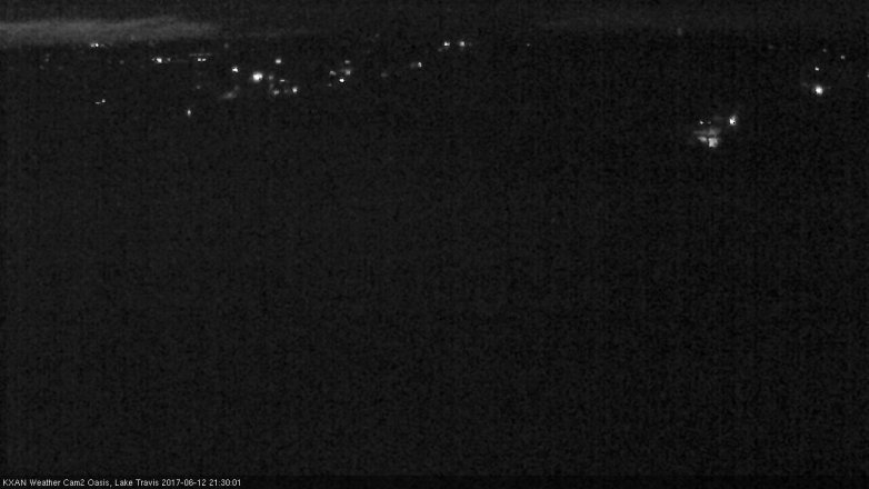 Lake Travis webcam, June 12, 2017 8:45 PM CT