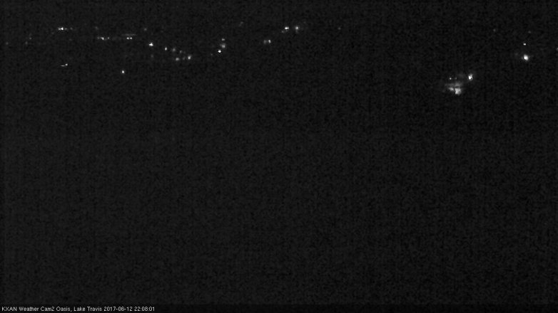 Lake Travis webcam, June 12, 2017 9:20 PM CT