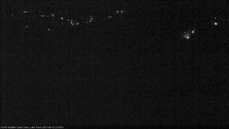 Lake Travis webcam, June 12, 2017 10:00 PM CT