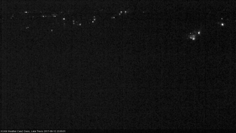 Lake Travis webcam, June 12, 2017 10:30 PM CT
