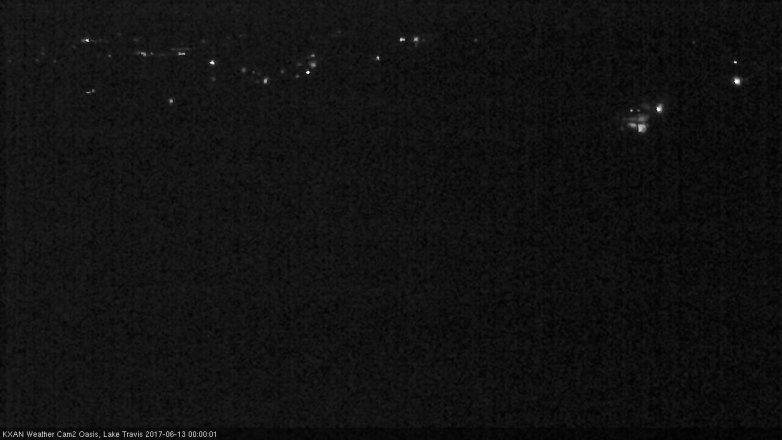 Lake Travis webcam, June 12, 2017 11:05 PM CT