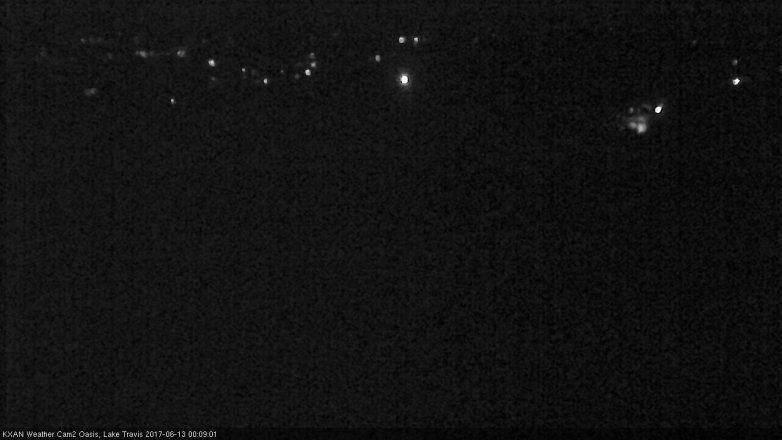 Lake Travis webcam, June 12, 2017 11:25 PM CT