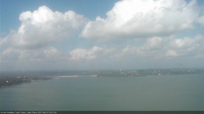 Lake Travis webcam, June 13, 2017 9:15 AM CT