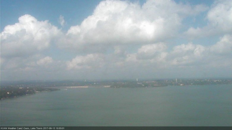 Lake Travis webcam, June 13, 2017 9:20 AM CT