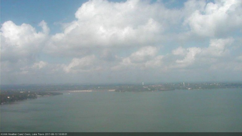 Lake Travis webcam, June 13, 2017 9:35 AM CT