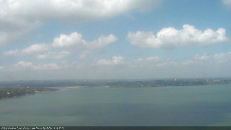 Lake Travis webcam, June 13, 2017 10:20 AM CT