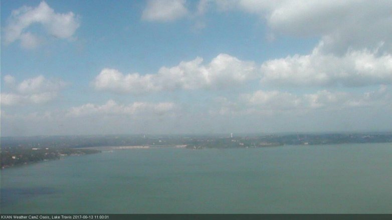 Lake Travis webcam, June 13, 2017 10:25 AM CT