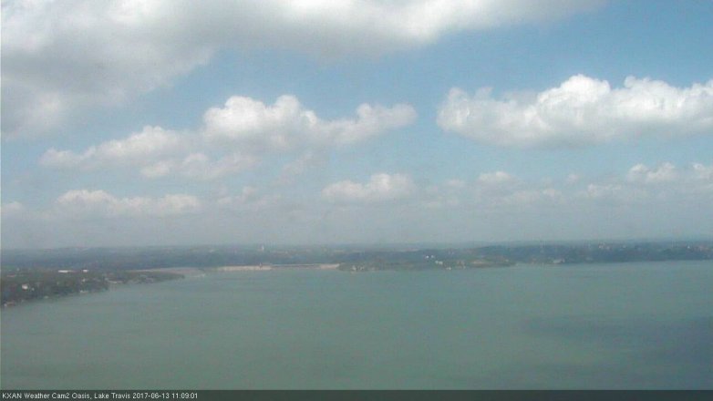 Lake Travis webcam, June 13, 2017 10:35 AM CT