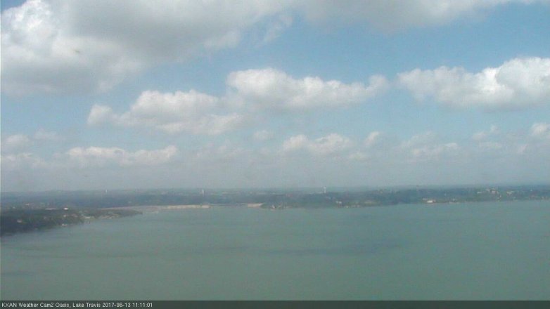 Lake Travis webcam, June 13, 2017 10:40 AM CT