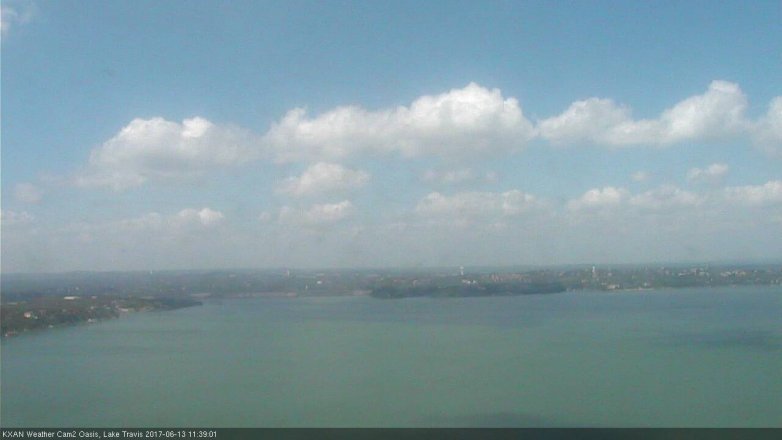 Lake Travis webcam, June 13, 2017 11:05 AM CT