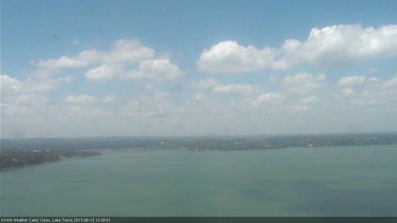 Lake Travis webcam, June 13, 2017 11:45 AM CT