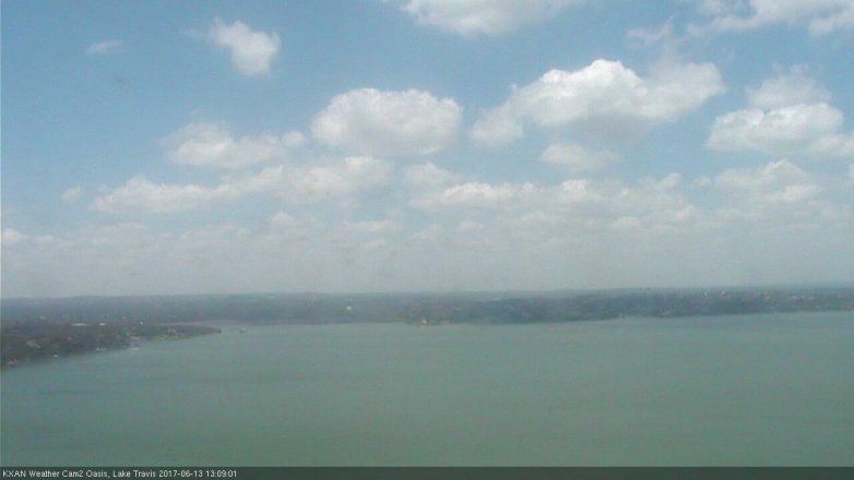 Lake Travis webcam, June 13, 2017 12:15 PM CT
