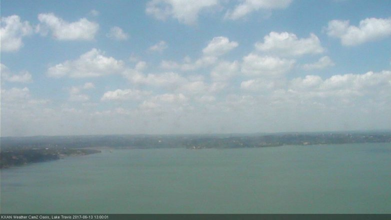 Lake Travis webcam, June 13, 2017 12:30 PM CT