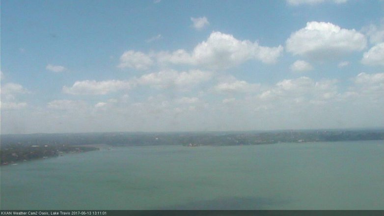 Lake Travis webcam, June 13, 2017 12:40 PM CT