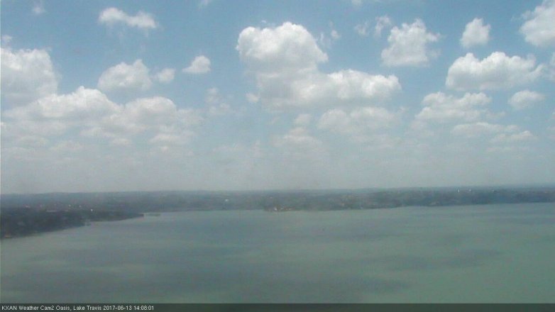 Lake Travis webcam, June 13, 2017 1:30 PM CT