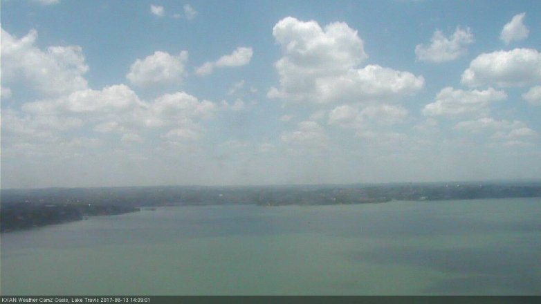 Lake Travis webcam, June 13, 2017 1:35 PM CT