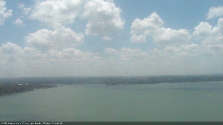 Lake Travis webcam, June 13, 2017 1:50 PM CT
