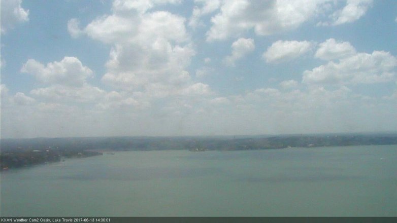 Lake Travis webcam, June 13, 2017 2:00 PM CT