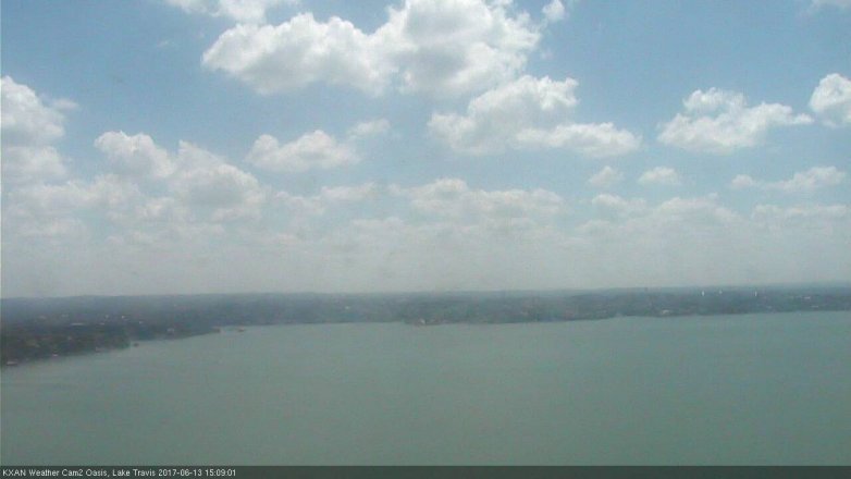 Lake Travis webcam, June 13, 2017 2:15 PM CT