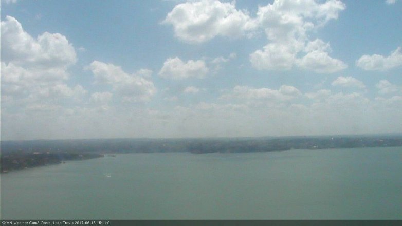 Lake Travis webcam, June 13, 2017 2:20 PM CT