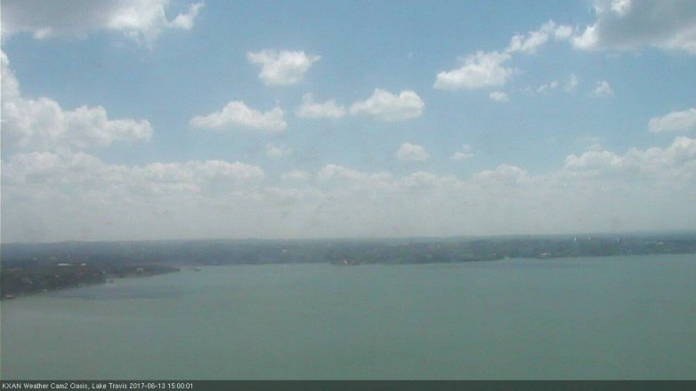 Lake Travis webcam, June 13, 2017 2:30 PM CT