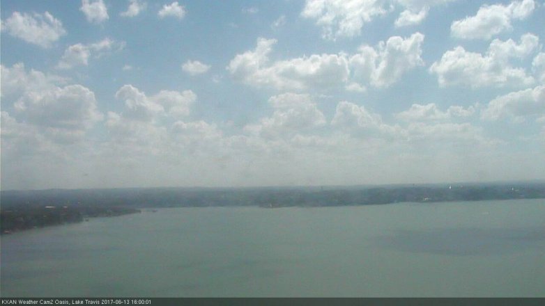 Lake Travis webcam, June 13, 2017 3:20 PM CT