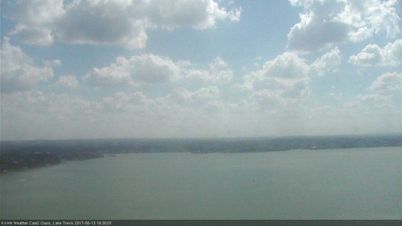 Lake Travis webcam, June 13, 2017 3:45 PM CT