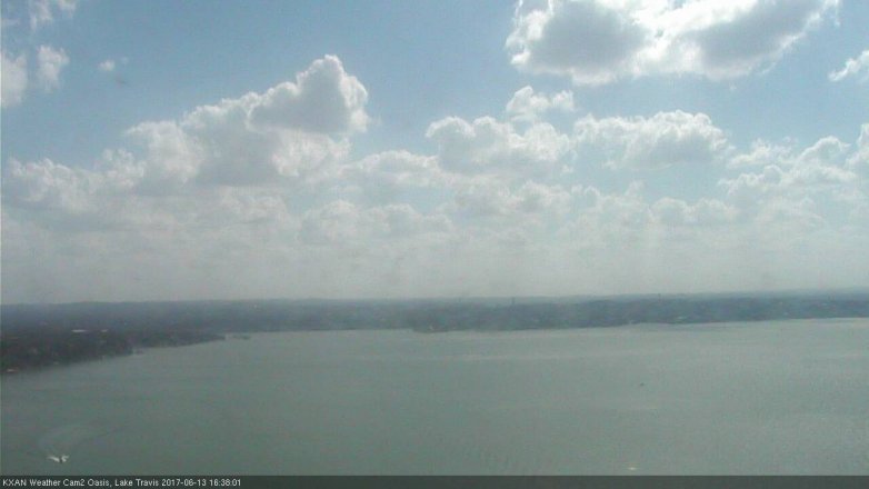 Lake Travis webcam, June 13, 2017 4:00 PM CT
