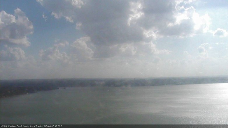 Lake Travis webcam, June 13, 2017 5:00 PM CT