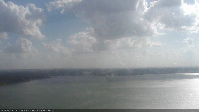 Lake Travis webcam, June 13, 2017 5:05 PM CT