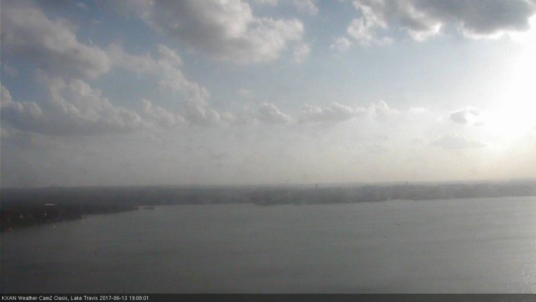 Lake Travis webcam, June 13, 2017 6:25 PM CT