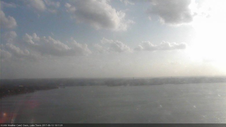 Lake Travis webcam, June 13, 2017 6:40 PM CT
