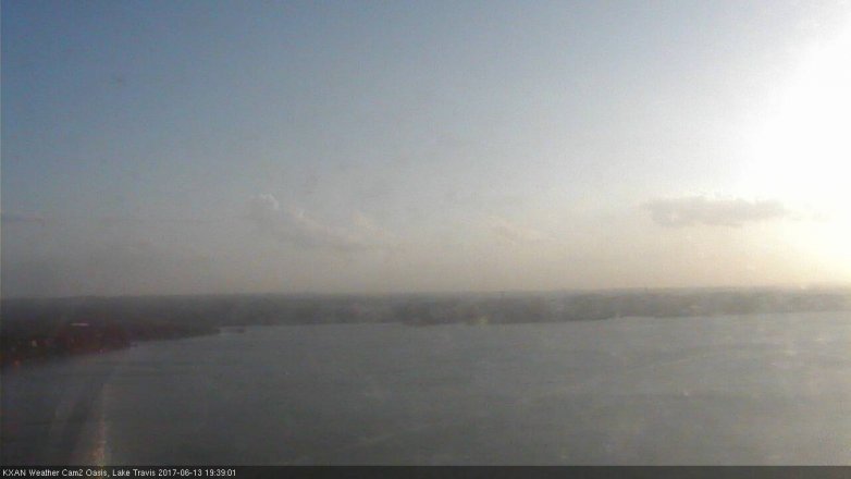 Lake Travis webcam, June 13, 2017 6:50 PM CT