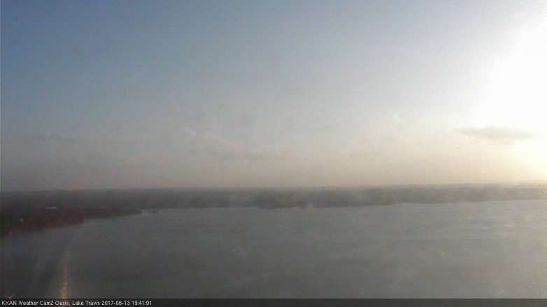 Lake Travis webcam, June 13, 2017 7:05 PM CT