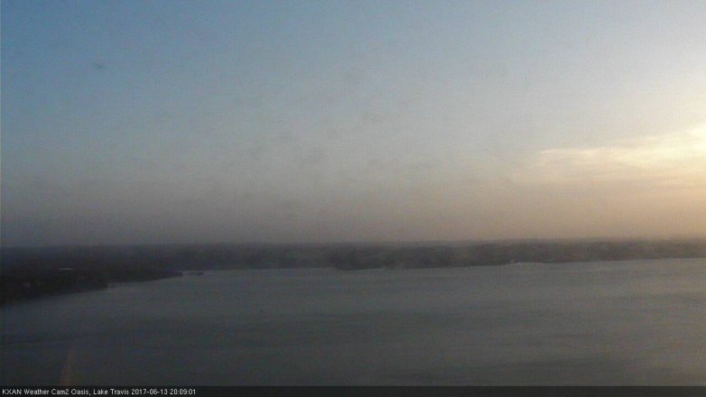 Lake Travis webcam, June 13, 2017 7:15 PM CT