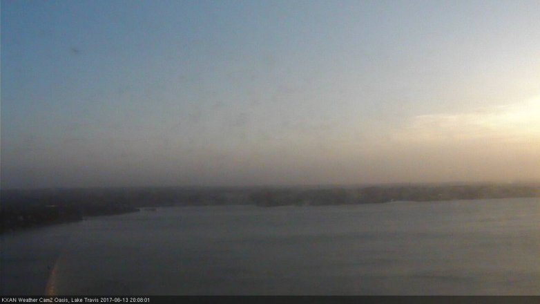 Lake Travis webcam, June 13, 2017 7:20 PM CT