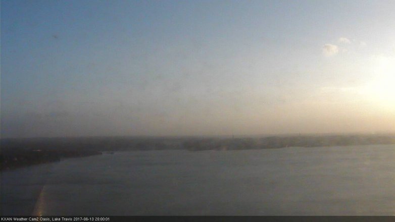 Lake Travis webcam, June 13, 2017 7:25 PM CT