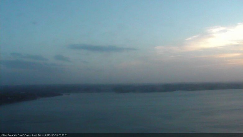 Lake Travis webcam, June 13, 2017 7:35 PM CT