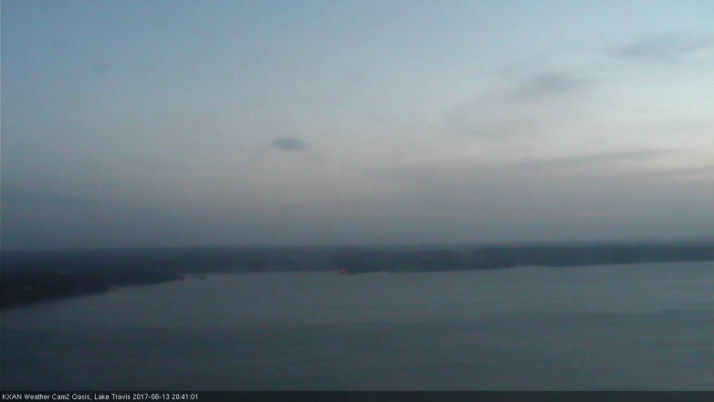 Lake Travis webcam, June 13, 2017 8:00 PM CT