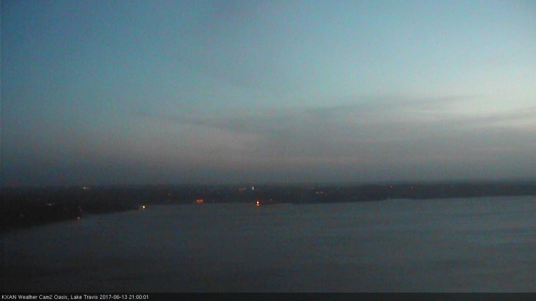Lake Travis webcam, June 13, 2017 8:25 PM CT