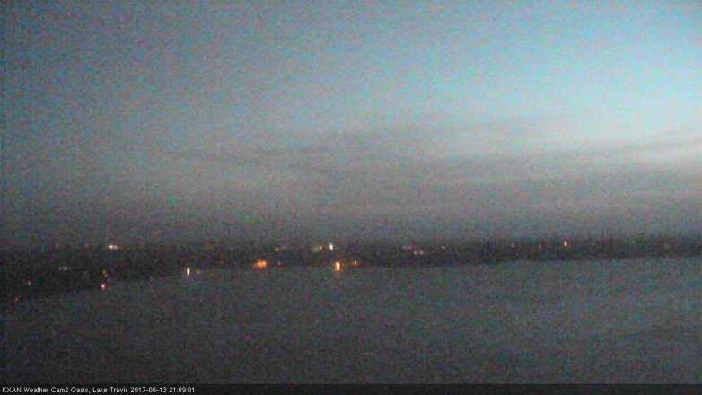 Lake Travis webcam, June 13, 2017 8:30 PM CT