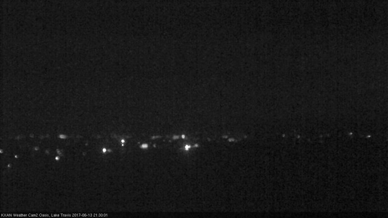 Lake Travis webcam, June 13, 2017 9:00 PM CT