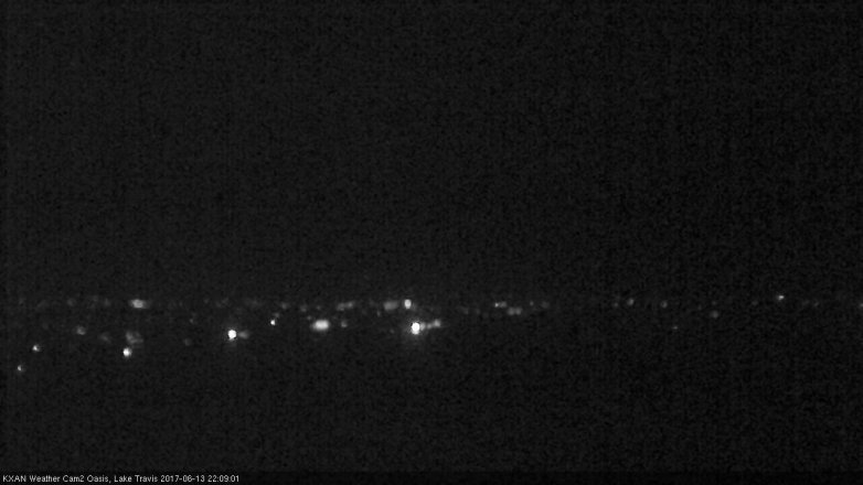 Lake Travis webcam, June 13, 2017 9:30 PM CT