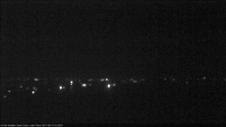 Lake Travis webcam, June 13, 2017 9:45 PM CT