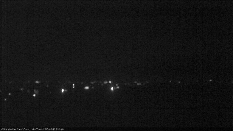 Lake Travis webcam, June 13, 2017 11:10 PM CT